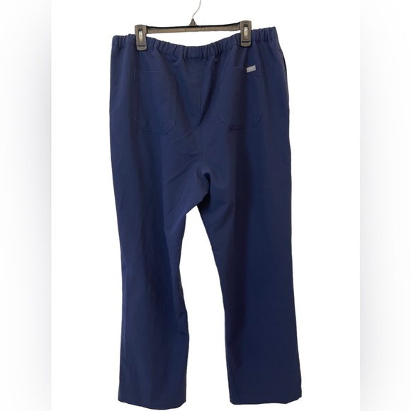 FIGS Men Scrub Pants Drawstring With SIDE & Back Pockets Size XXL Navy Blue - Picture 3 of 11